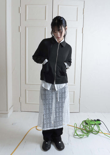 DENNY SILKY SHIRTS ZIP UP